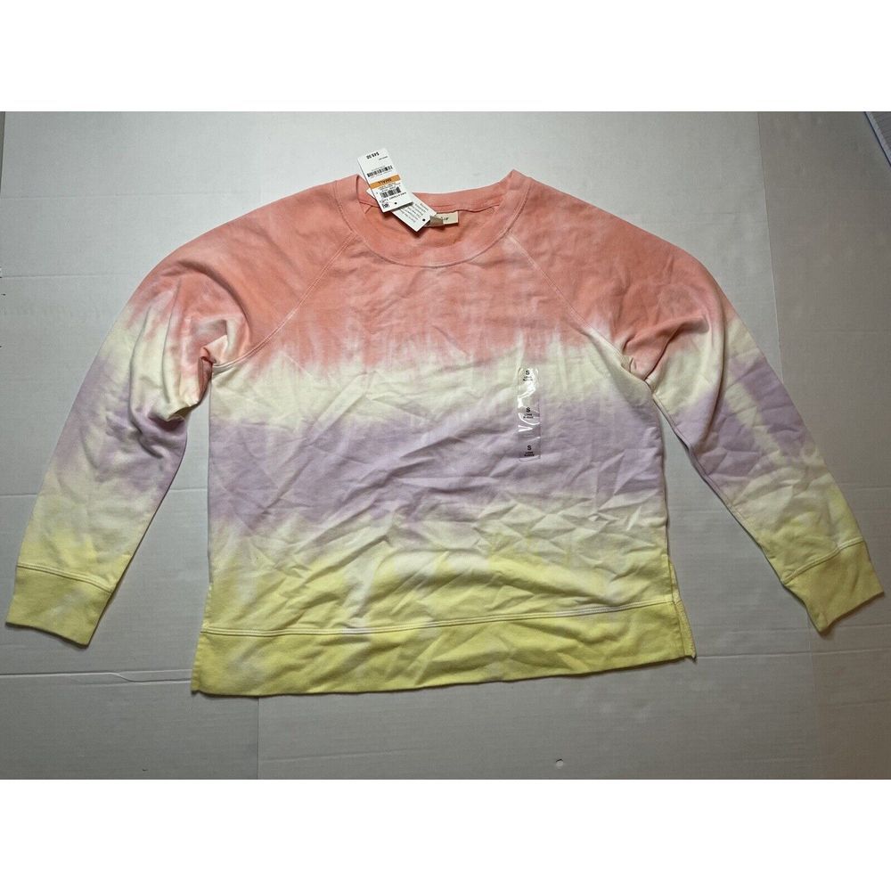 STYLE & CO‎ Petite Terry Pastel Tie-Dye Sweatshirt NWT Size Small